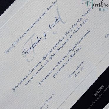 Viena invitación de boda 100545 de Edima