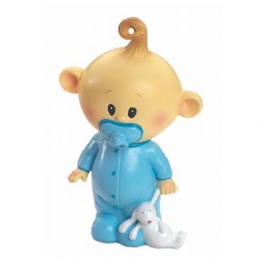 figura tarta bebe azul bautizo doper 1417
