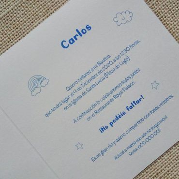 texto bautizo, texto natalicio