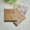 Invitación de boda, kraft