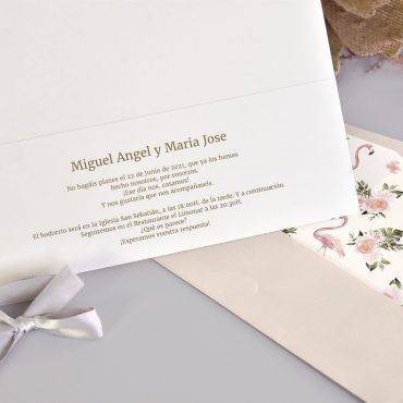 invitacion-de-boda-clara-39735-flamenco-sobre-forro-rosa-lazo