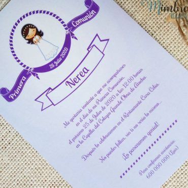 Alternative view of Invitación comunión Nerea