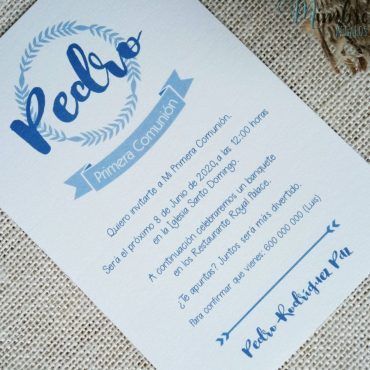 Alternative view of Invitación Pedro