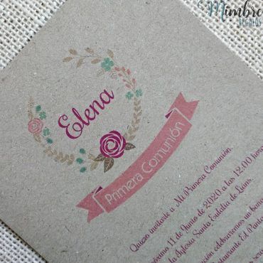 Alternative view of Invitación Kraft Elena