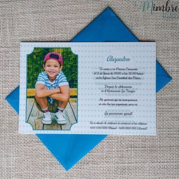 invitación comunión Alejandro