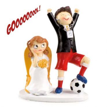 figura tarta boda novios futbol mopec y686
