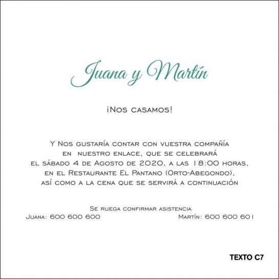 texto clasico invitacion de boda