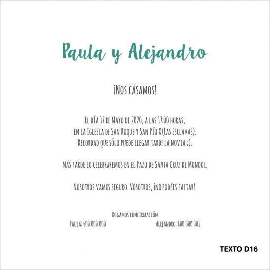 texto divertido invitacion de boda