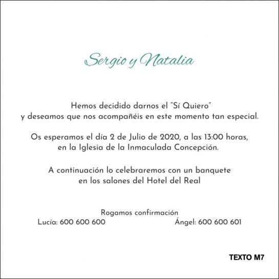 texto moderno invitacion de boda