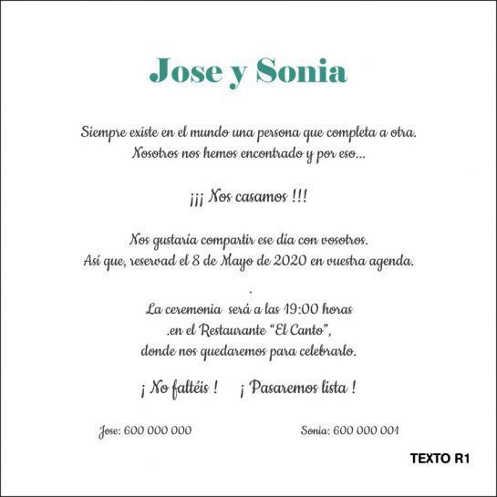 texto romantico invitacion de boda