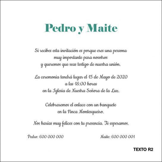 texto romantico invitacion de boda