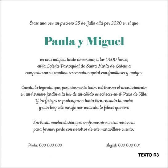 texto romantico invitacion de boda