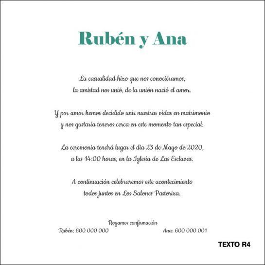 texto romantico invitacion de boda