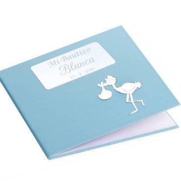 Libro Firmas Bautizo Azul