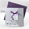 Invitación de boda, morada