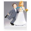 figura tarta boda novios tirando de la corbata mopec y251