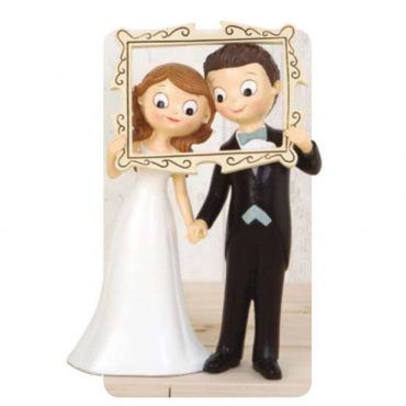 figura tarta boda novios selfie mopec y464