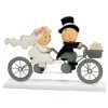 figura tarta boda novios en tandem mopec y125