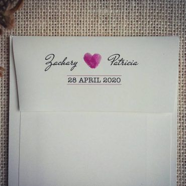 sobre impreso invitacion boda mr-