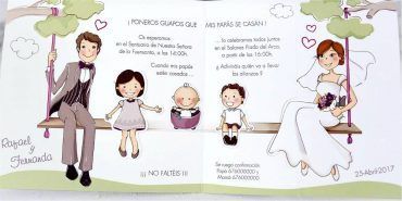 39124, invitación, boda, cardnovel, columpio, novios