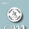 Sello de caucho para boda