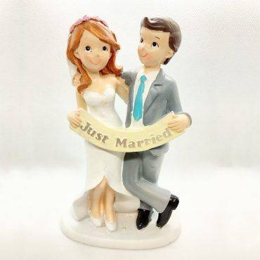 Figura tarta novios Just married