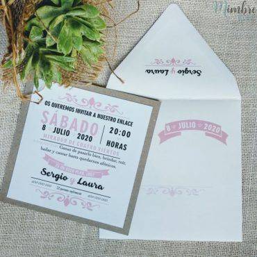 invitacion boda, 1829R, edima, cuadrada, elegante