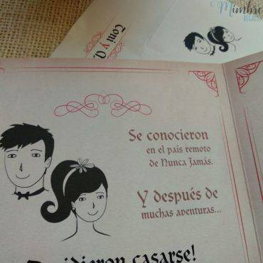 invitacion boda, 3270518958, busquets, cuadrada, original, cuento, romantica