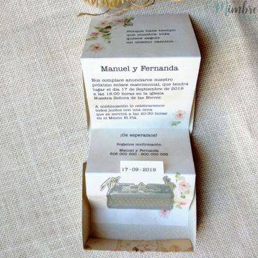 invitacion boda, 39300, cardnovel, maquina, escribir, original, caja