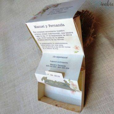 invitacion boda, 39300, cardnovel, maquina, escribir, original, caja