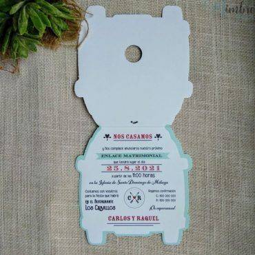 invitacion boda, 39711, cardnovel, caravana, original, divertida