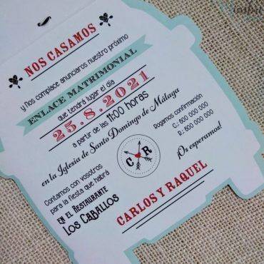 invitacion boda, 39711, cardnovel, caravana, original, divertida