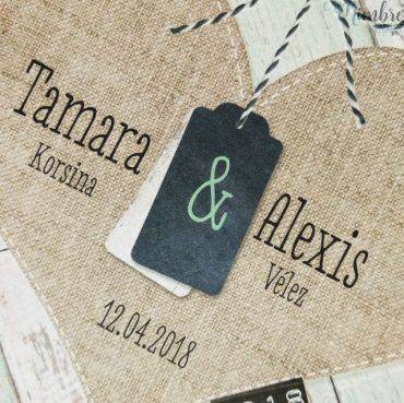 invitacion boda, 726002, belarto, cuadrada, corazon, original