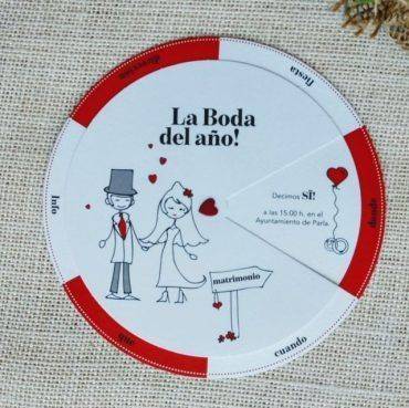 invitacion boda, 726005, belarto, circular, redonda, original, divertida