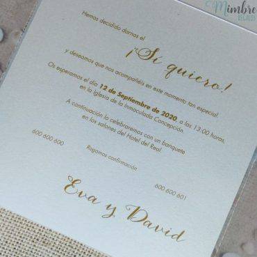 invitacion boda, 726012, belarto, cuadrada, alianzas, lazo, elegante