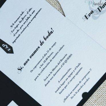 invitacion boda,, traje, novio, novia, belarto, rectangular, original,corbata, 726024