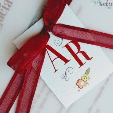 invitacion boda, 726039, belarto, cuadrada, lazo, granate, burdeos, elegante