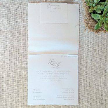invitacion boda, 726055, belarto, cuadrada, lazo elegante