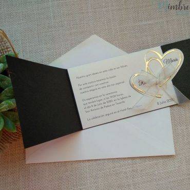 invitacion boda, 726062, belarto, rectangular, romantica, corazon, elegante