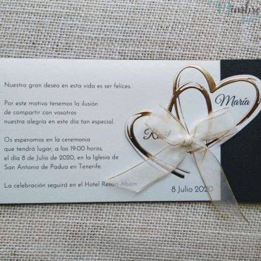 invitacion boda, 726062, belarto, rectangular, romantica, corazon, elegante
