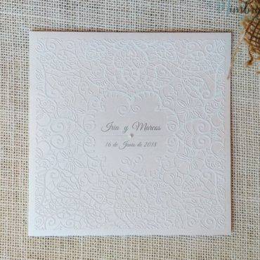 invitacion boda, 726900, belarto, cuadrada, blanca, perla, elegante