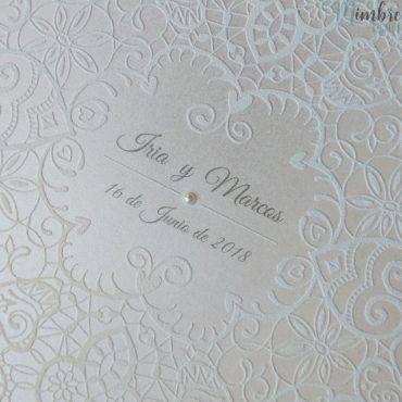 invitacion boda, 726900, belarto, cuadrada, blanca, perla, elegante