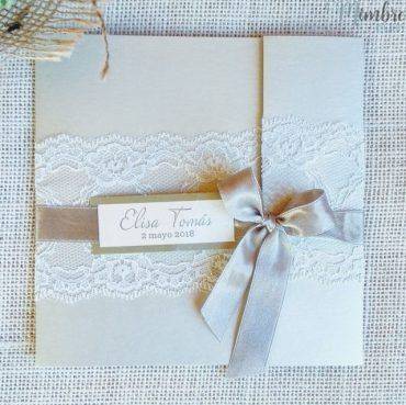 invitacion boda, lazo, encaje, belarto, cuadrada, clasica,,726076