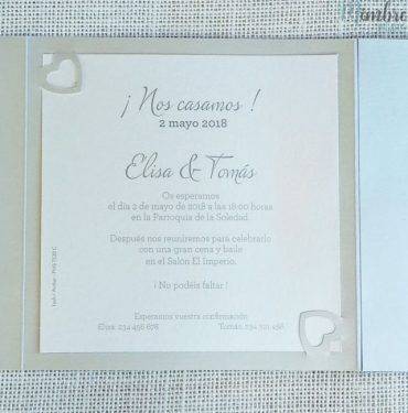 invitacion boda, lazo, encaje, belarto, cuadrada, clasica,,726076