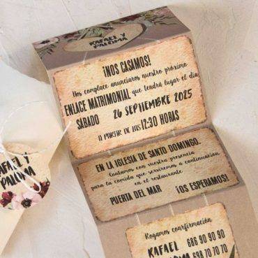 39800, invitación, boda, cardnovel, caja, cilíndrica, flores, vintage