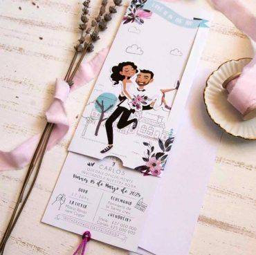 39816, invitación, boda, cardnovel, novia, en, brazos