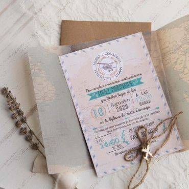 39823, invitación, boda, cardnovel mapa, mundo, avión, kraft