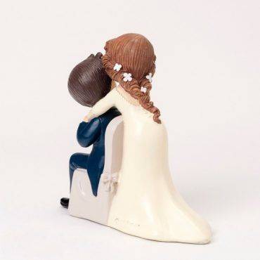 figura tarta, novios, boda, sentado, Y828