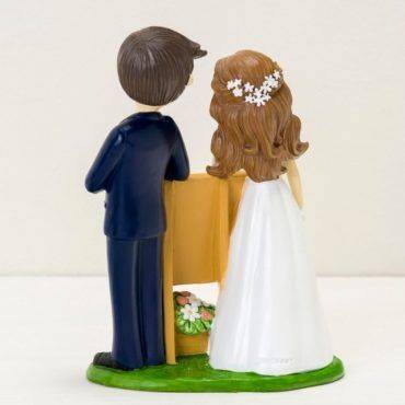 figura tarta, novios, boda, pizarra, Y62