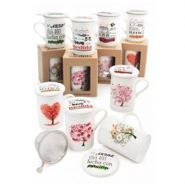 detalle, mujer, boda, taza, infusiones, recuerdo, arbol, 050